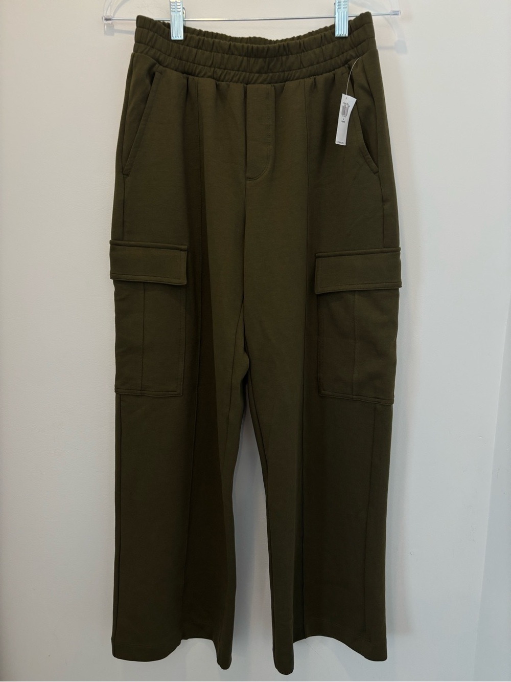 Old Navy high rise wide leg dynamic cargo sweat pants Small petite NWT